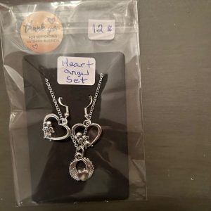 Angel love heart and wings