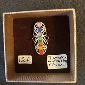 7 chakras healing ring extents to your size