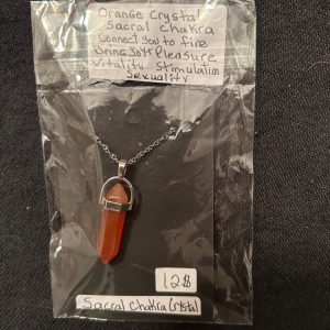Orange crystal chakra necklace