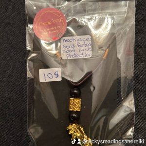 Black and gold good fortune good luck and protection