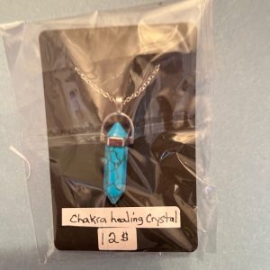 Healing crystals necklace chakra turquoise